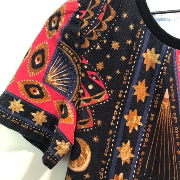 FARM Rio Celestial 100% Cotton Dress size small Hippie/Festival/Boho - Picture 6 of 7